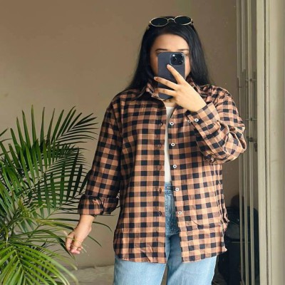 premium quality ladies check shirt