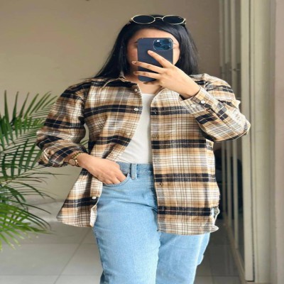premium quality ladies check shirt