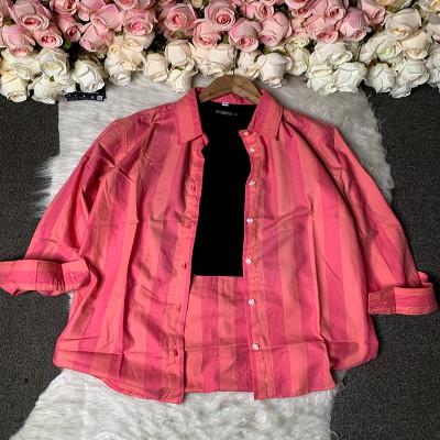 check shirt with inner combo