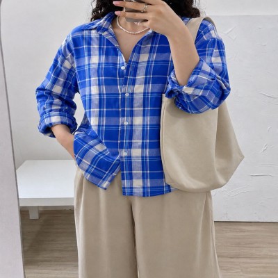 premium quality ladies check shirt