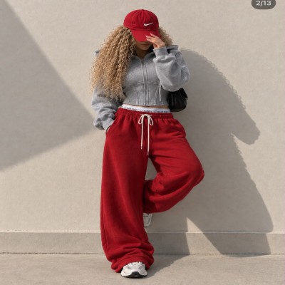 🔥RED UNISEX CK JOGGER